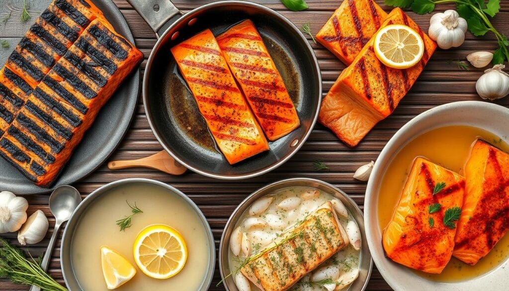 Salmon cooking methods