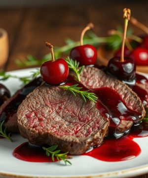 cherry wine beef